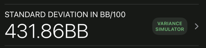 standard deviation in bb/100