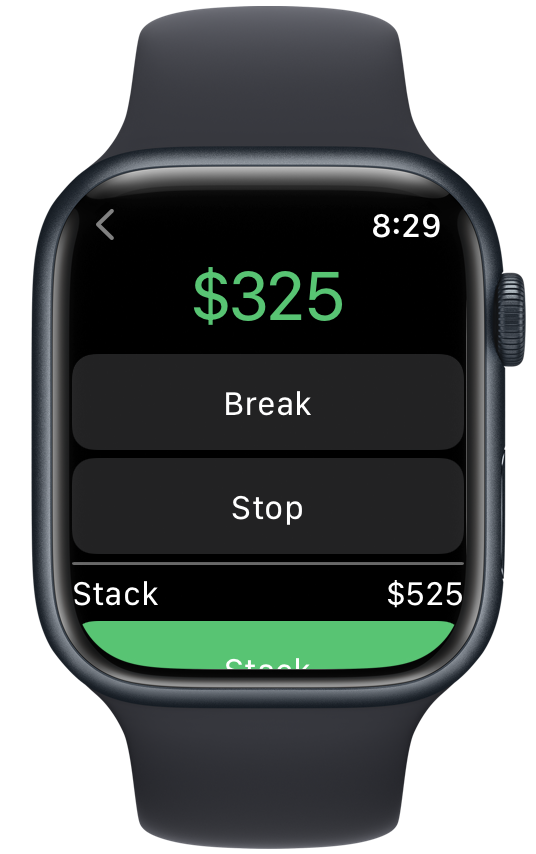 Apple Watch extension for Poker Analytics